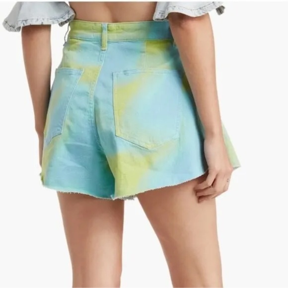 NWT We Wore What Flare Bell Tie Dye Shorts - Picture 4 of 12